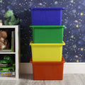 Pack of 4 - 35 Litre Wham Stack & Store Plastic Boxes Wham Storage