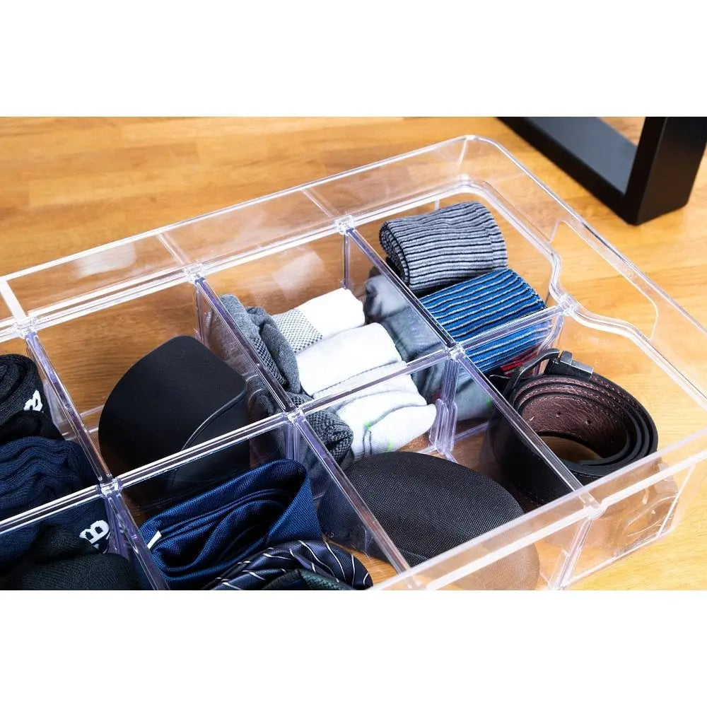 Large Organise Me Plastic Compartment Box Strata