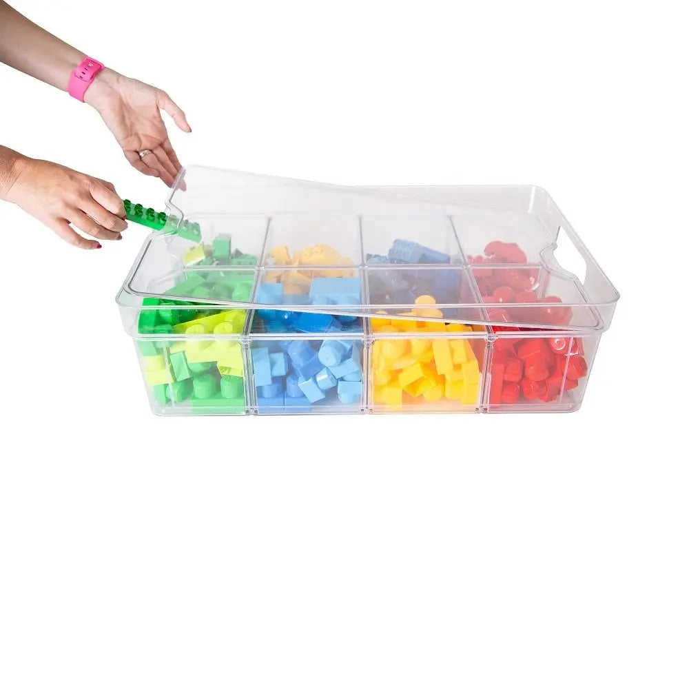 Large Organise Me Plastic Compartment Box Strata