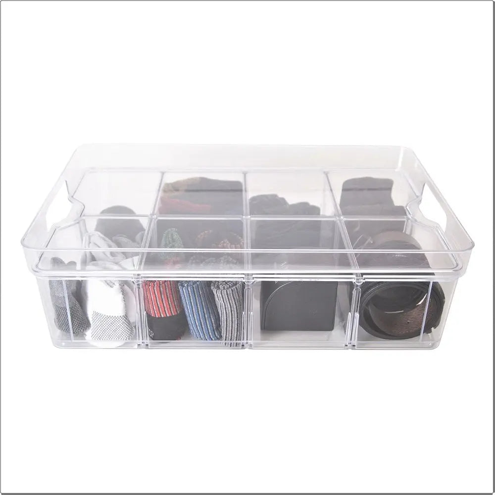 Large Organise Me Plastic Compartment Box Strata