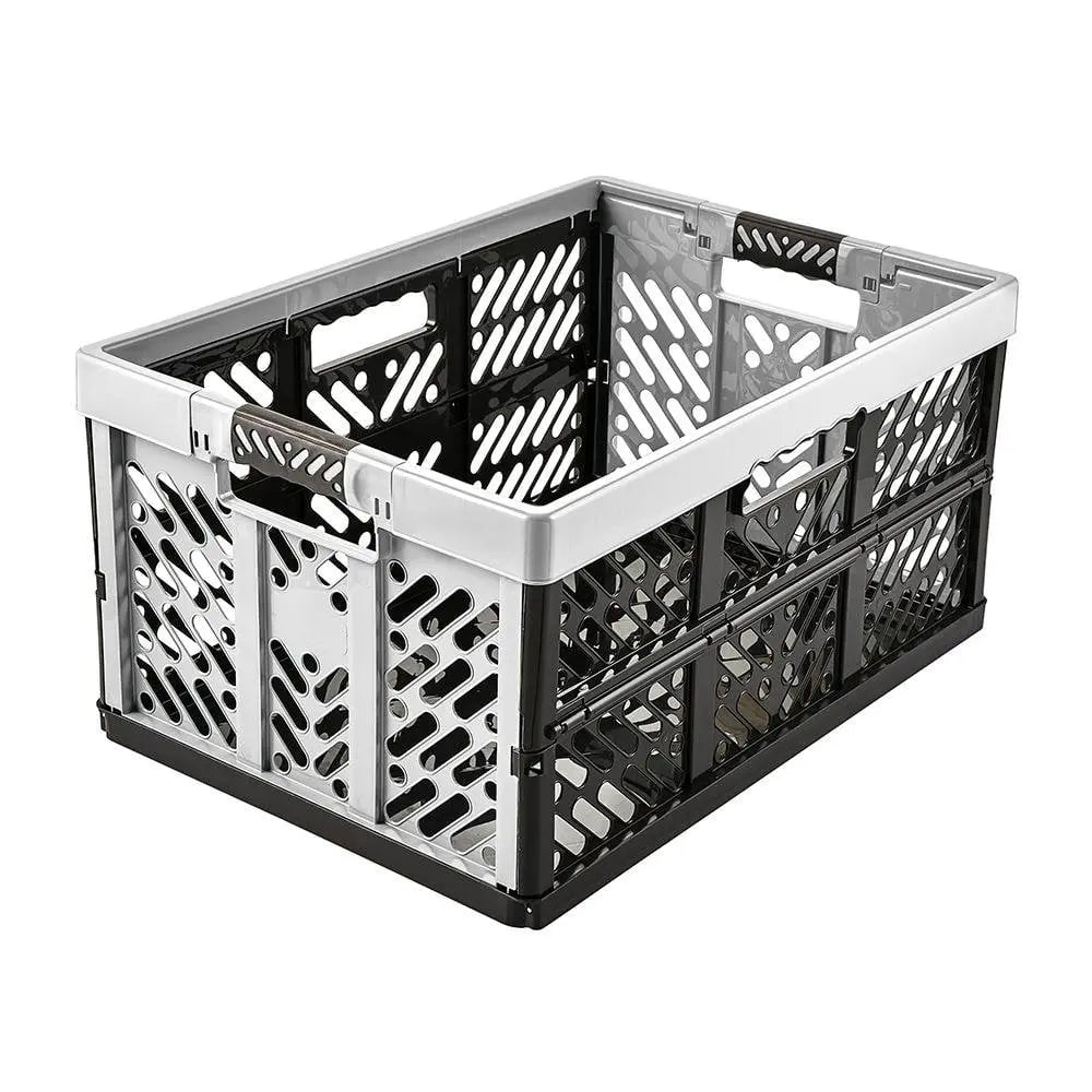 Ben 45 Litre Plastic Folding Box with Soft Grip Handles Keeeper