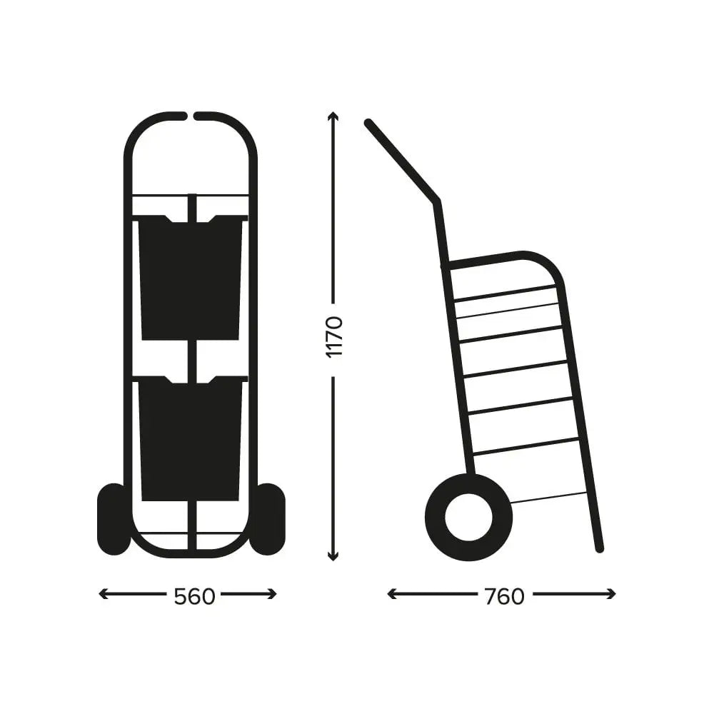 All Terrain Trolley with 2 Jumbo Boxes Gratnells