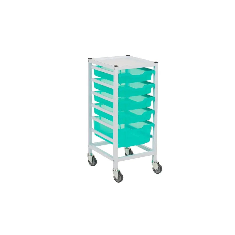 Single Column Compact Medical Trolley Set Antimicrobial protection