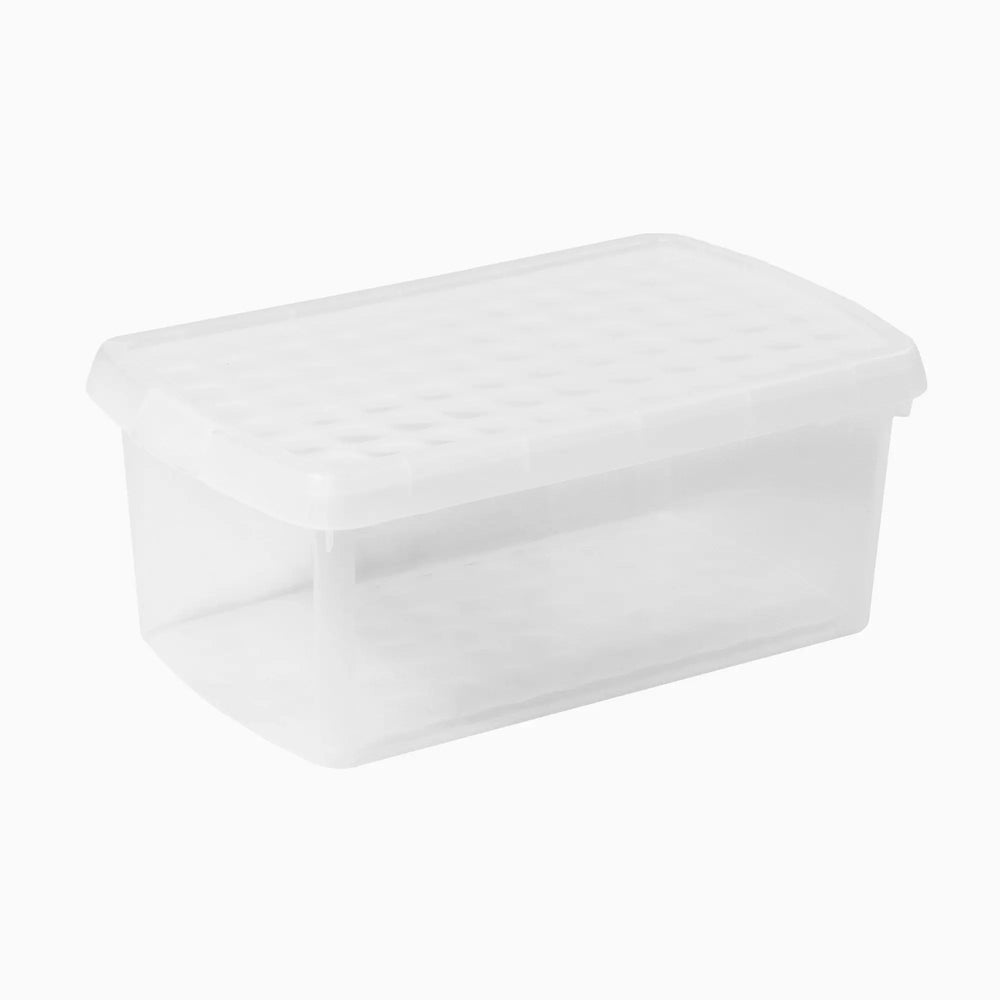 Pack of 3 - 10.5 Litre Wham Clip Plastic Box with Lid 6.02 Wham Storage