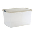 SINGLE - 62 Litre Wham Clip Plastic Storage Box with Lid 13.02 Wham Storage