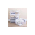 Pallet Deal x 102 - 90 Litre Crystal Plastic Storage Boxes with Lids Wham Storage