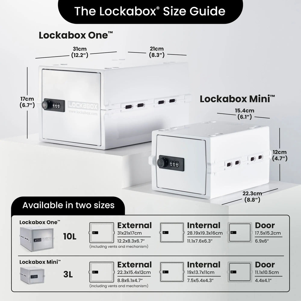 Lockabox Mini™ Opal White Lockabox®