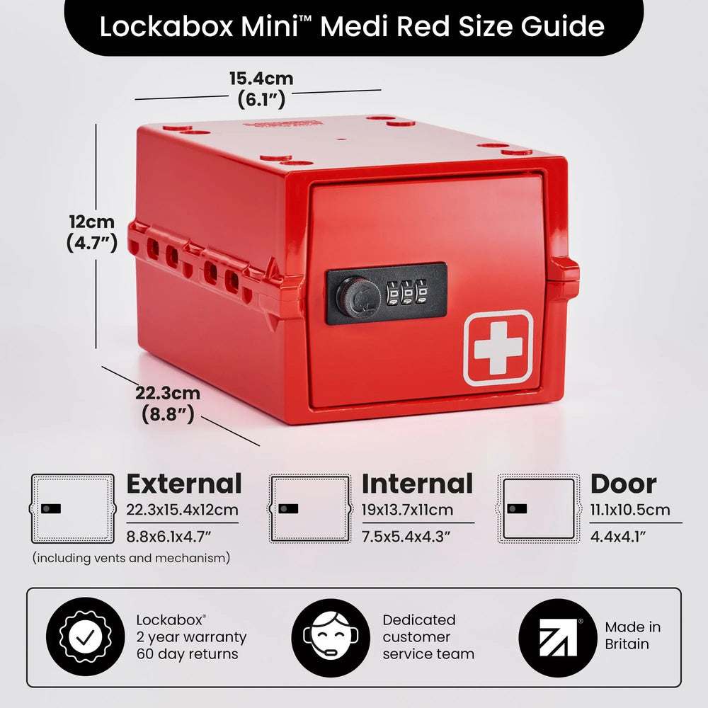 Lockabox Mini™ Medi Red Lockabox®