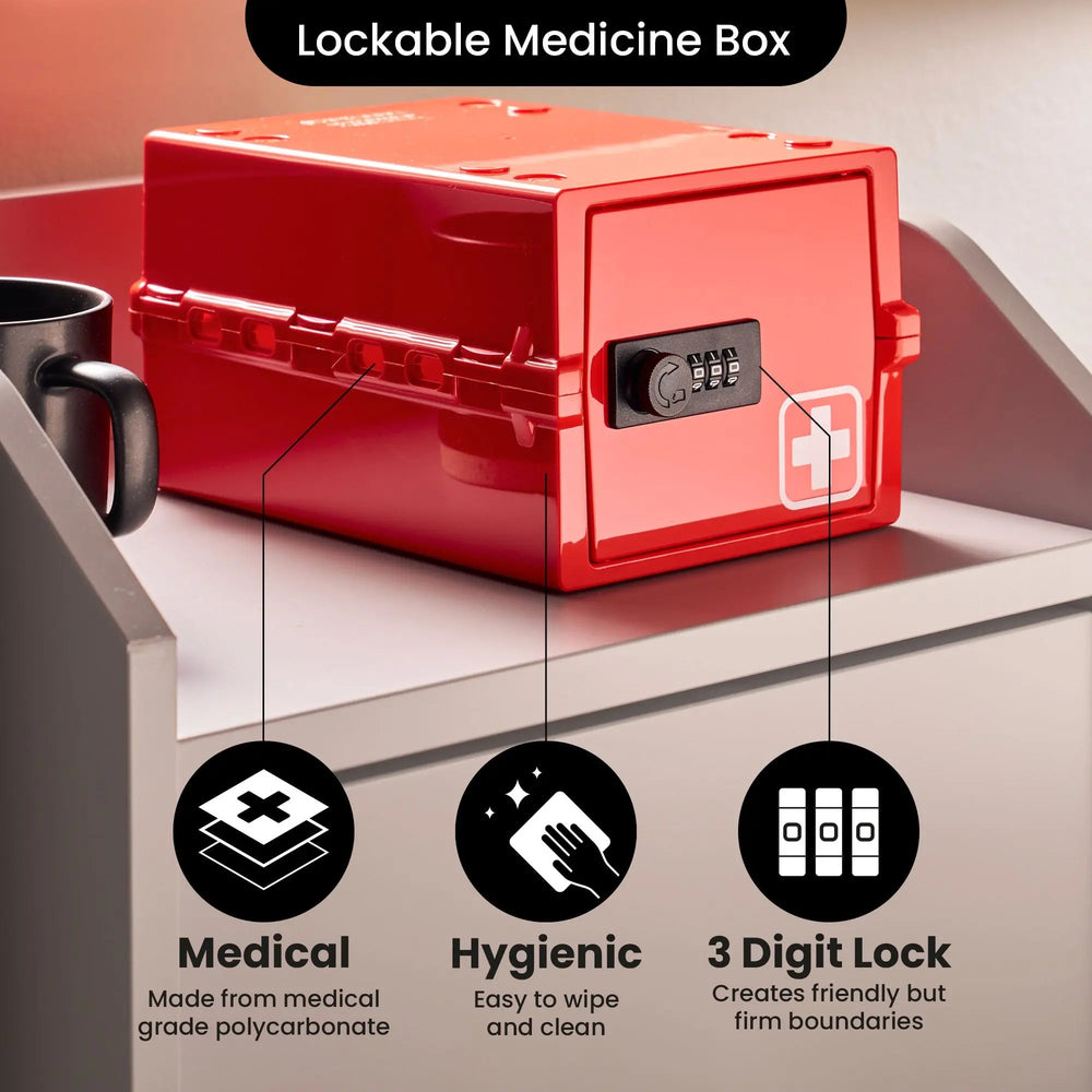 Lockabox Mini™ Medi Red Lockabox®