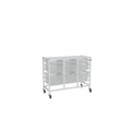 Treble Column Medical Trolley Set with Trays Gratnells
