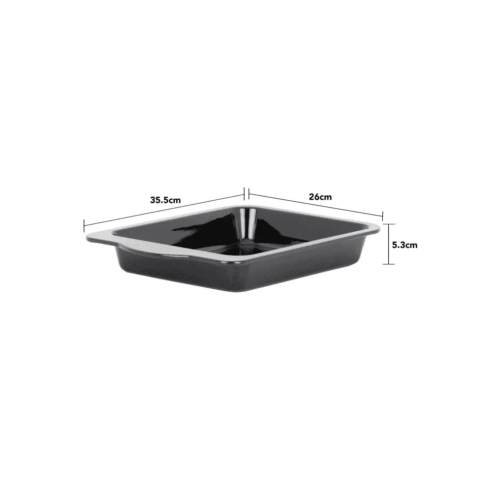 Enamel 0.6mm Handled 30cm Roaster Wham Cook