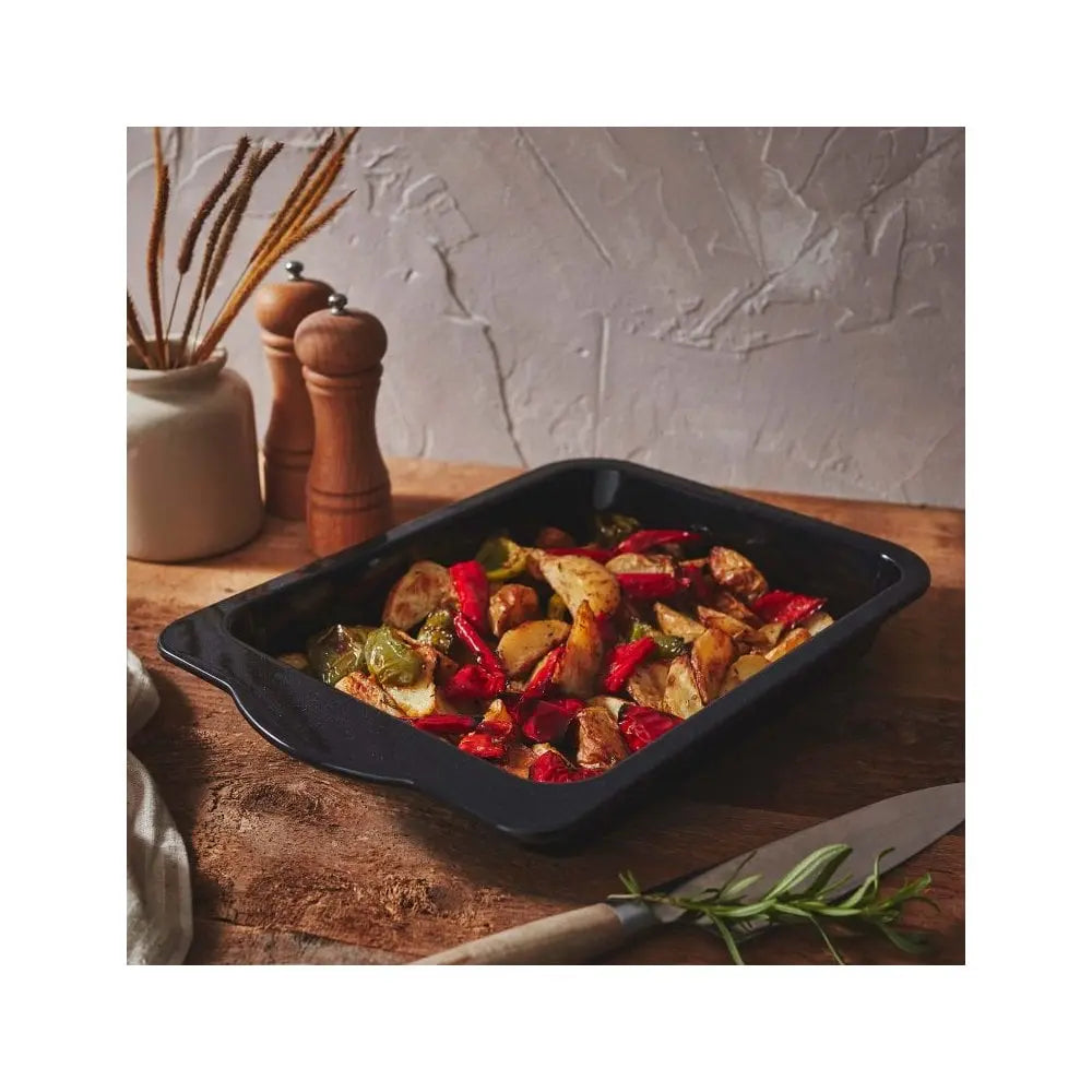 Enamel 0.6mm Handled 30cm Roaster Wham Cook