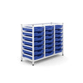 Science Bench Height Treble Frame with 21 Shallow Trays Gratnells