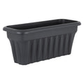 Pack of 2- 60cm Vista Rectangular Plastic Trough Planter