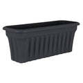 Pack of 2- 80cm Vista Extra Large Long Rectangular Plastic Trough Planter