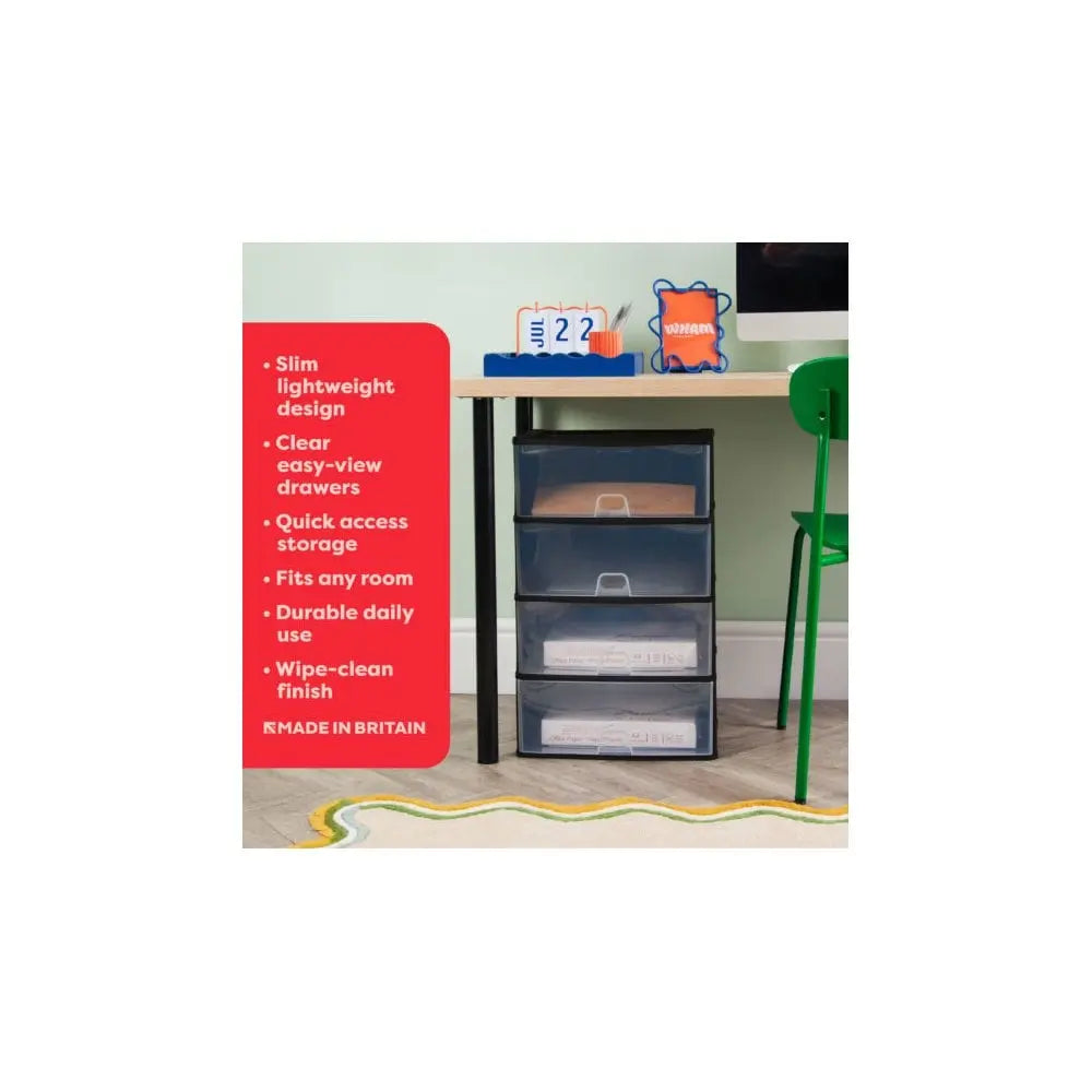 Wham Organise Deep 4 Drawer System Wham Storage