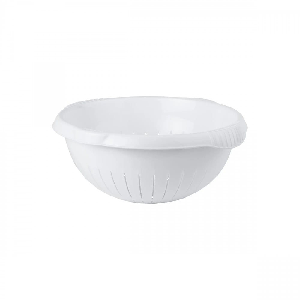 30cm Large Plastic Colander - Ice White Wham Storage