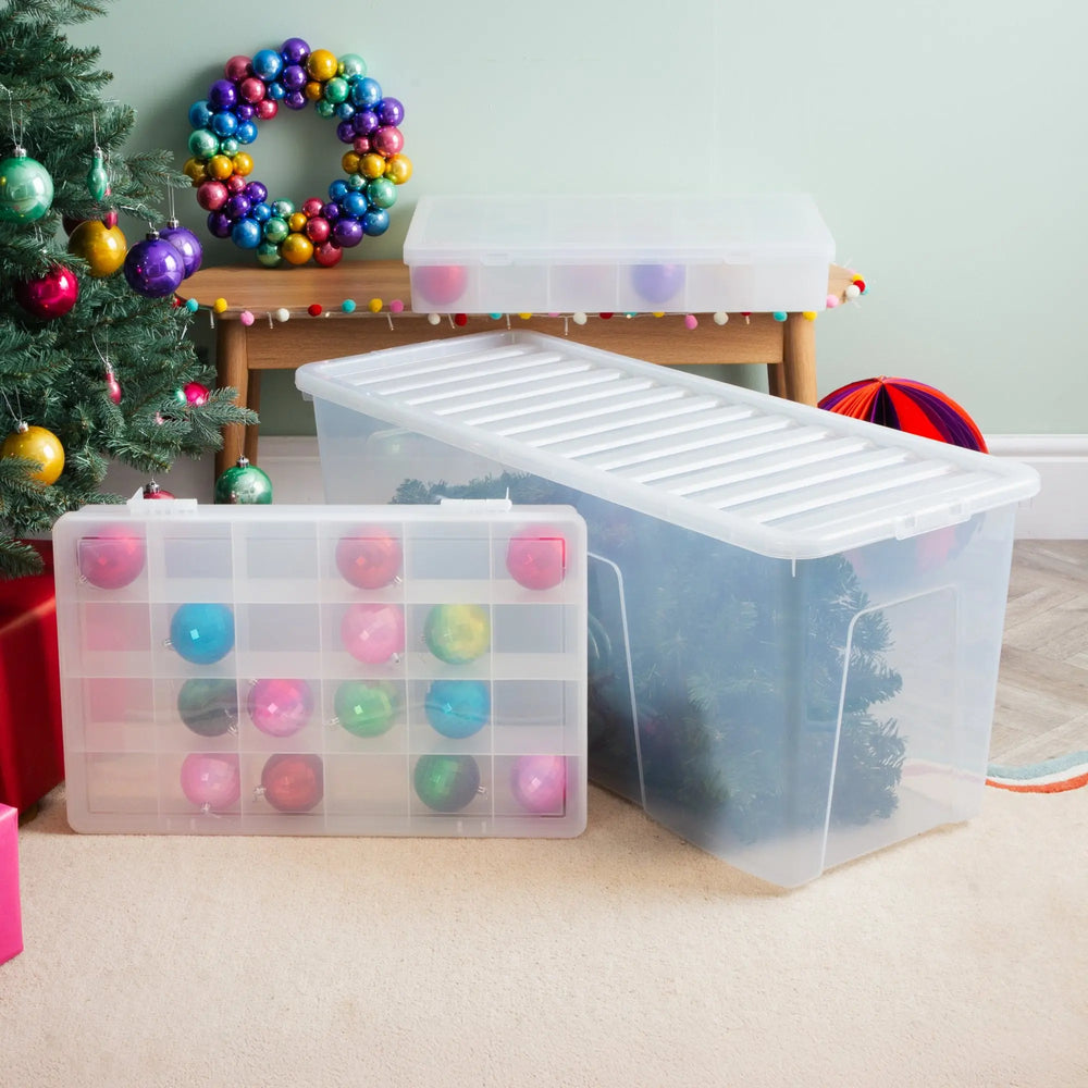 Wham Festive 3 Piece Tree & 2 Bauble Storage Boxes Wham Storage