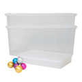 Wham Festive 3 Piece Tree, Decoration & Bauble Storage Boxes Clear Wham Storage