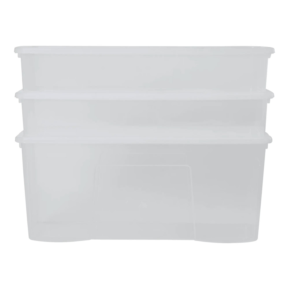 Wham Festive 3 Piece Tree & 2 Decoration Storage Boxes Clear Wham Storage