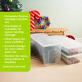 Wham Festive 3 Piece Tree & 2 Decoration Storage Boxes Clear Wham Storage