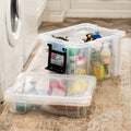 Two Tier Stackmaster Plastic Storage Box with Lid Strata