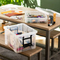 Two Tier Stackmaster Plastic Storage Box with Lid Strata
