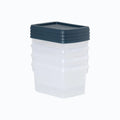Set of 4 - 1.5 Litre Wham Plastic Storage Boxes with Mixed Coloured Lids Wham Storage
