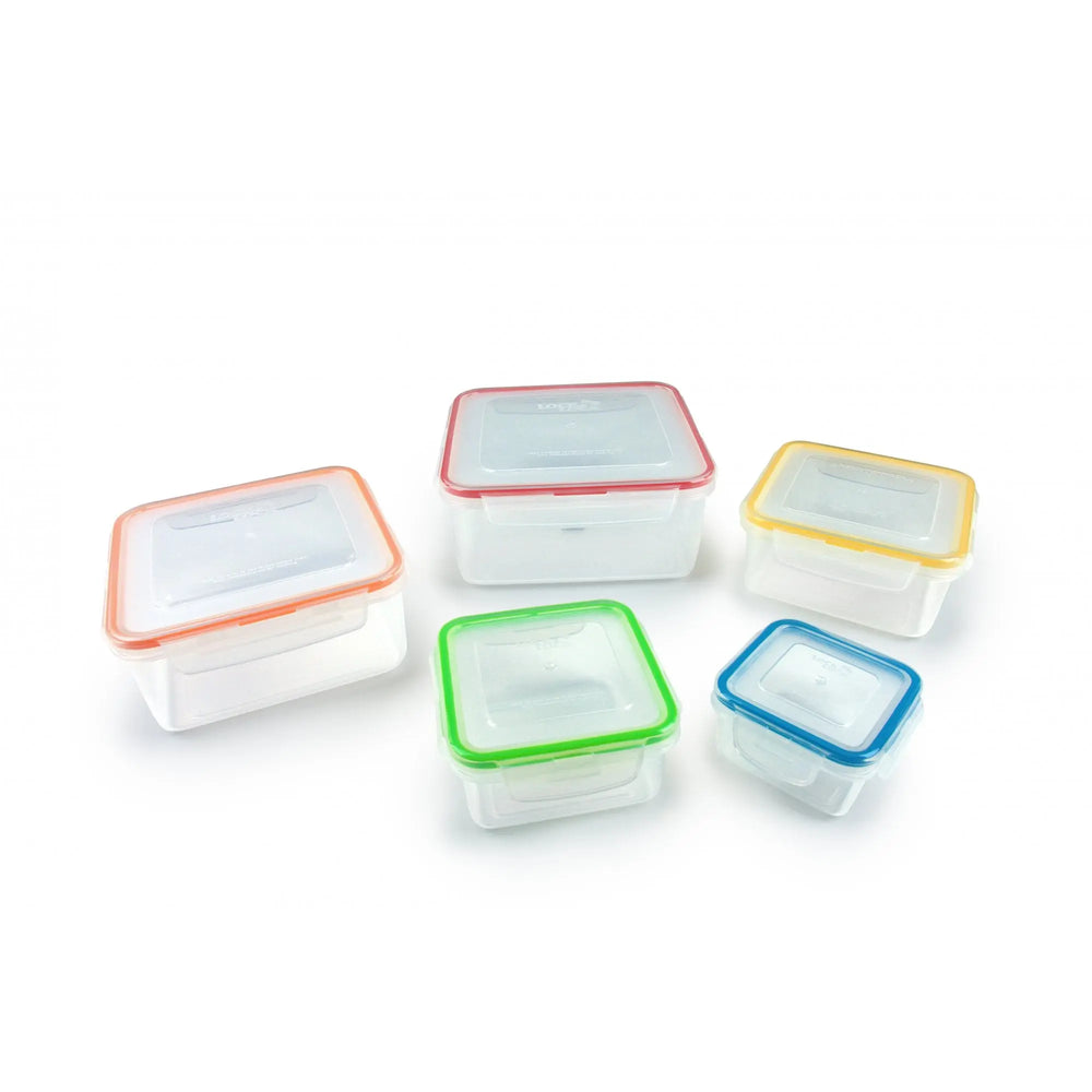Lock & Lock Nestable 5 Piece Square Plastic Container Set Lock & Lock