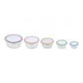 Lock & Lock Nestable 5 Piece Round Plastic Container Set Lock & Lock