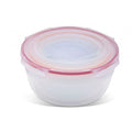 Lock & Lock Nestable 5 Piece Round Plastic Container Set Lock & Lock