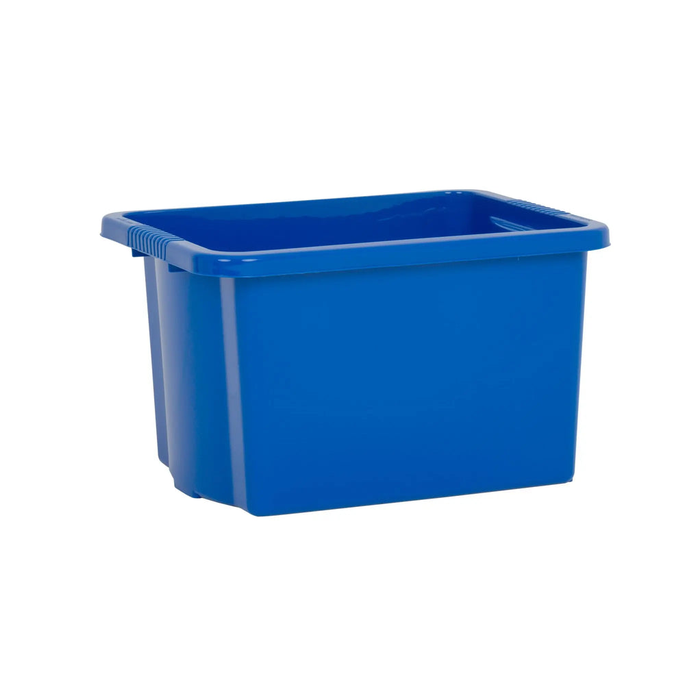 Pack of 5 - 24 Litre Stack and Store Plastic Storage Boxes Wham Storage