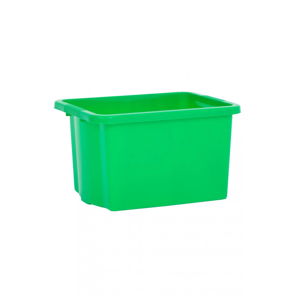 Pack of 5 - 24 Litre Stack and Store Plastic Storage Boxes Wham Storage