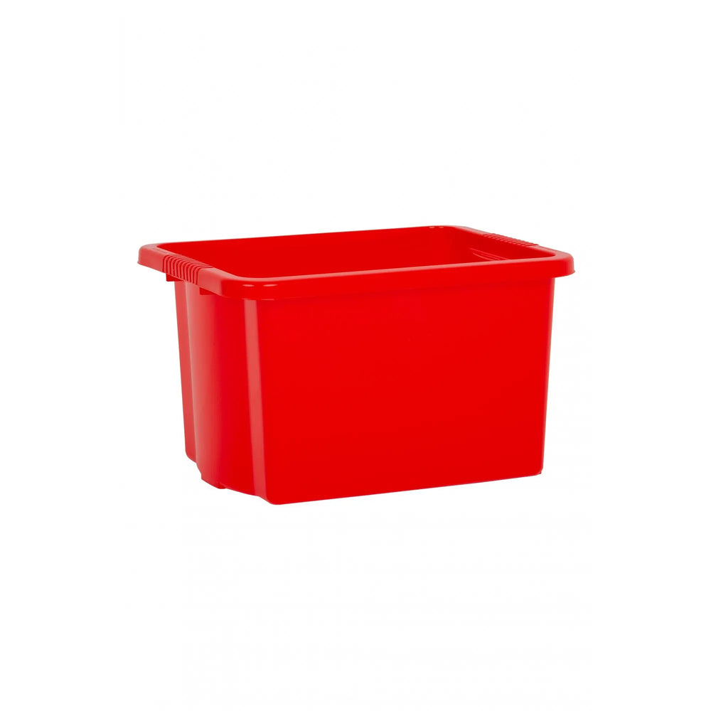 Pack of 5 - 24 Litre Stack and Store Plastic Storage Boxes Wham Storage