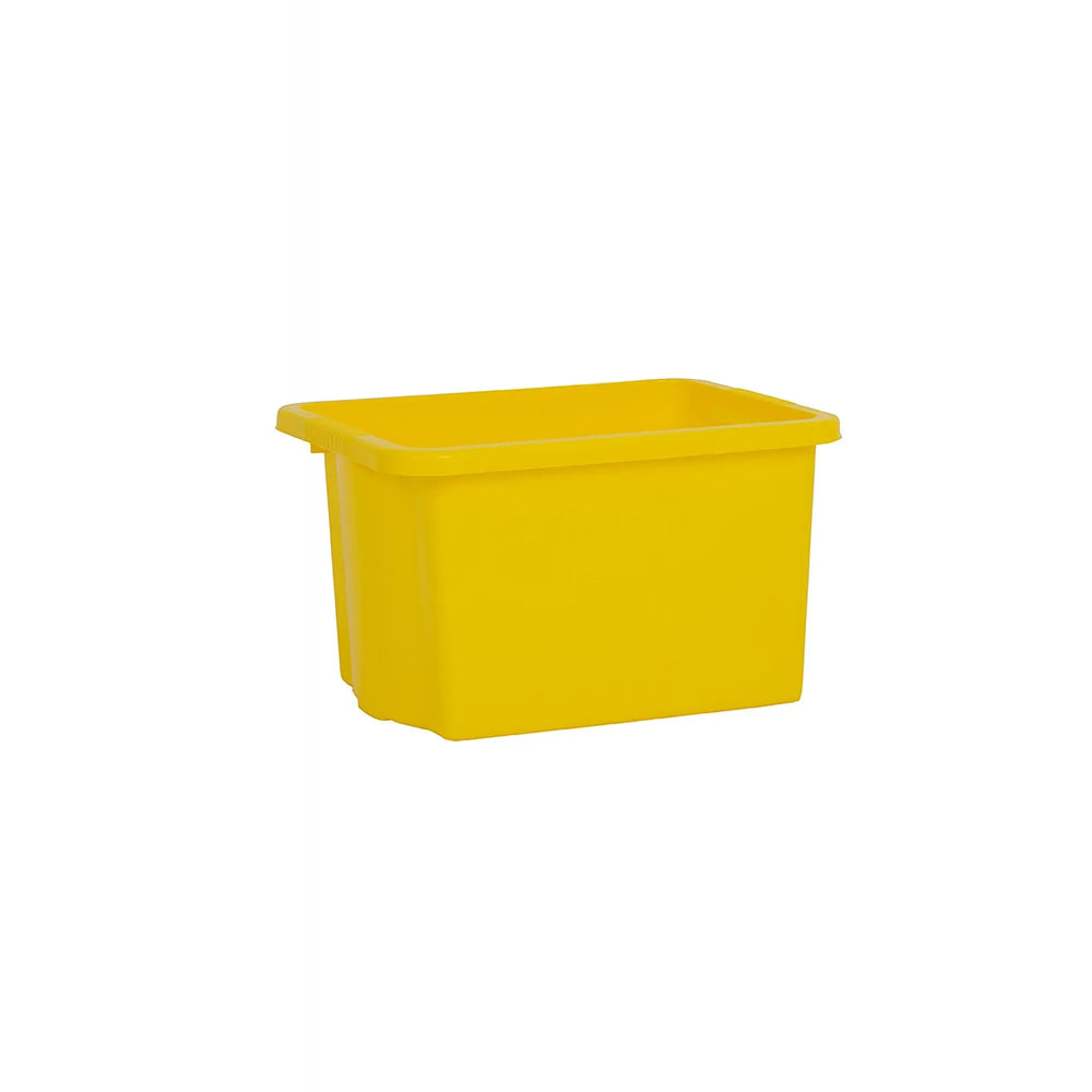 Pack of 5 - 24 Litre Stack and Store Plastic Storage Boxes Wham Storage