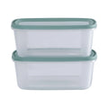 Set of 2 Everyday 3 Litre Plastic Food Boxes with Lids Wham Storage