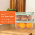 Set of 2 Everyday 3 Litre Plastic Food Boxes with Lids Wham Storage