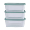 Set of 3 Everyday 2 Litre Plastic Food Boxes with Lids Wham Storage