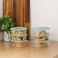 Set of 6 Everyday 0.25 Litre Plastic Food Boxes with Lids Wham Storage