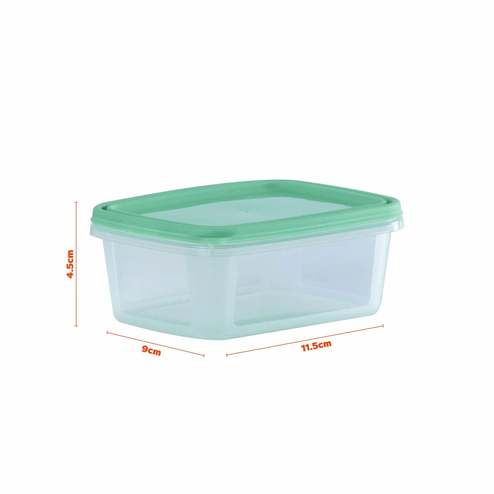 Set of 6 Everyday 0.25 Litre Plastic Food Boxes with Lids Wham Storage