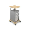 MyBASE® Silver Trolley with 2 Shallow & 1 Jumbo Tray Gratnells