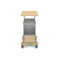 MyBASE® Silver Trolley with Lockable Cupboard Gratnells