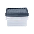 Set of 3 Wham Box 8 Litre Plastic Storage Box with Lid Wham Storage