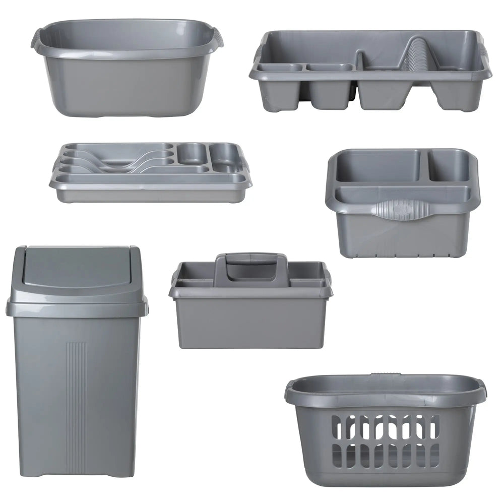 Casa Plastic 7 Piece Kitchen Set Wham Storage