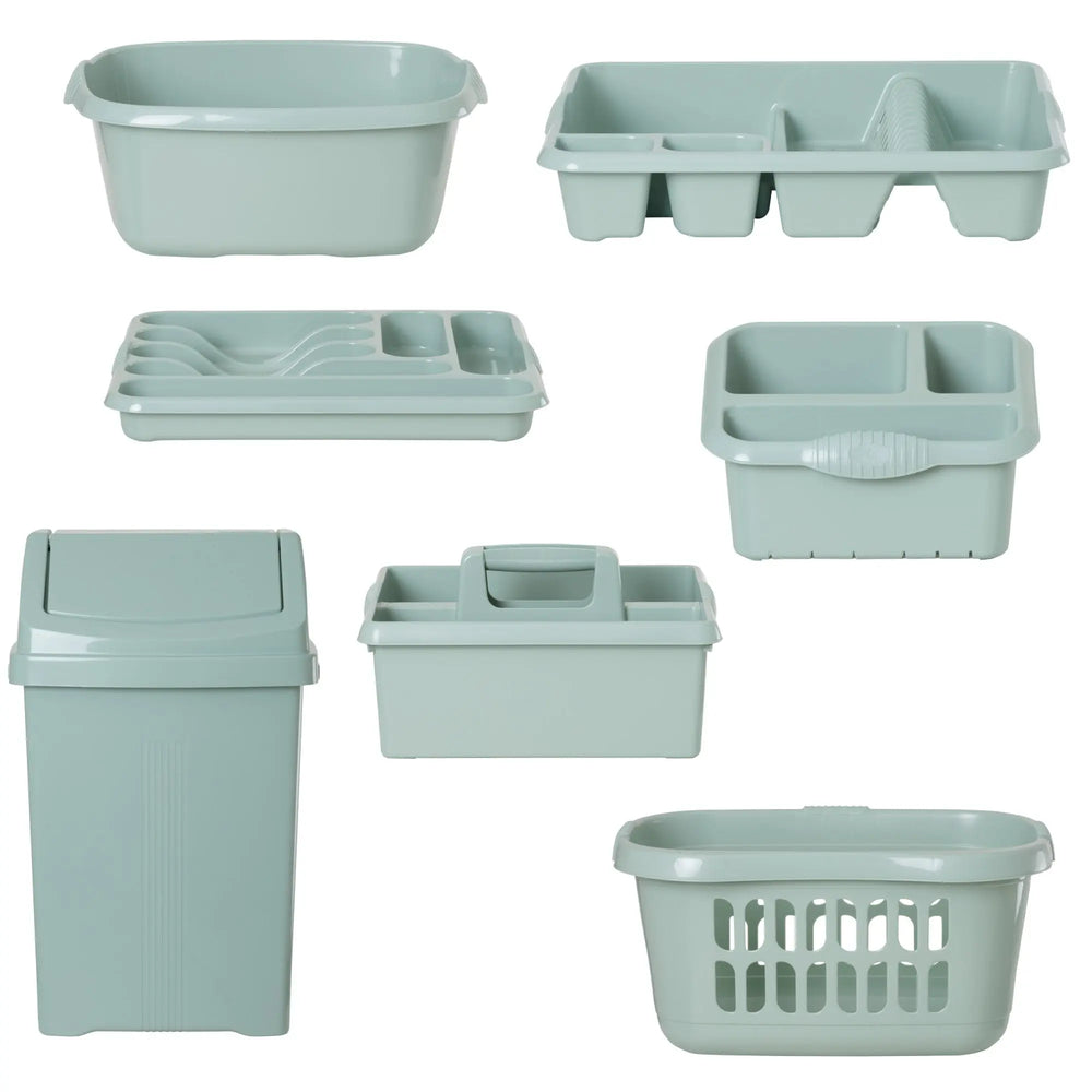 Casa Plastic 7 Piece Kitchen Set Wham Storage