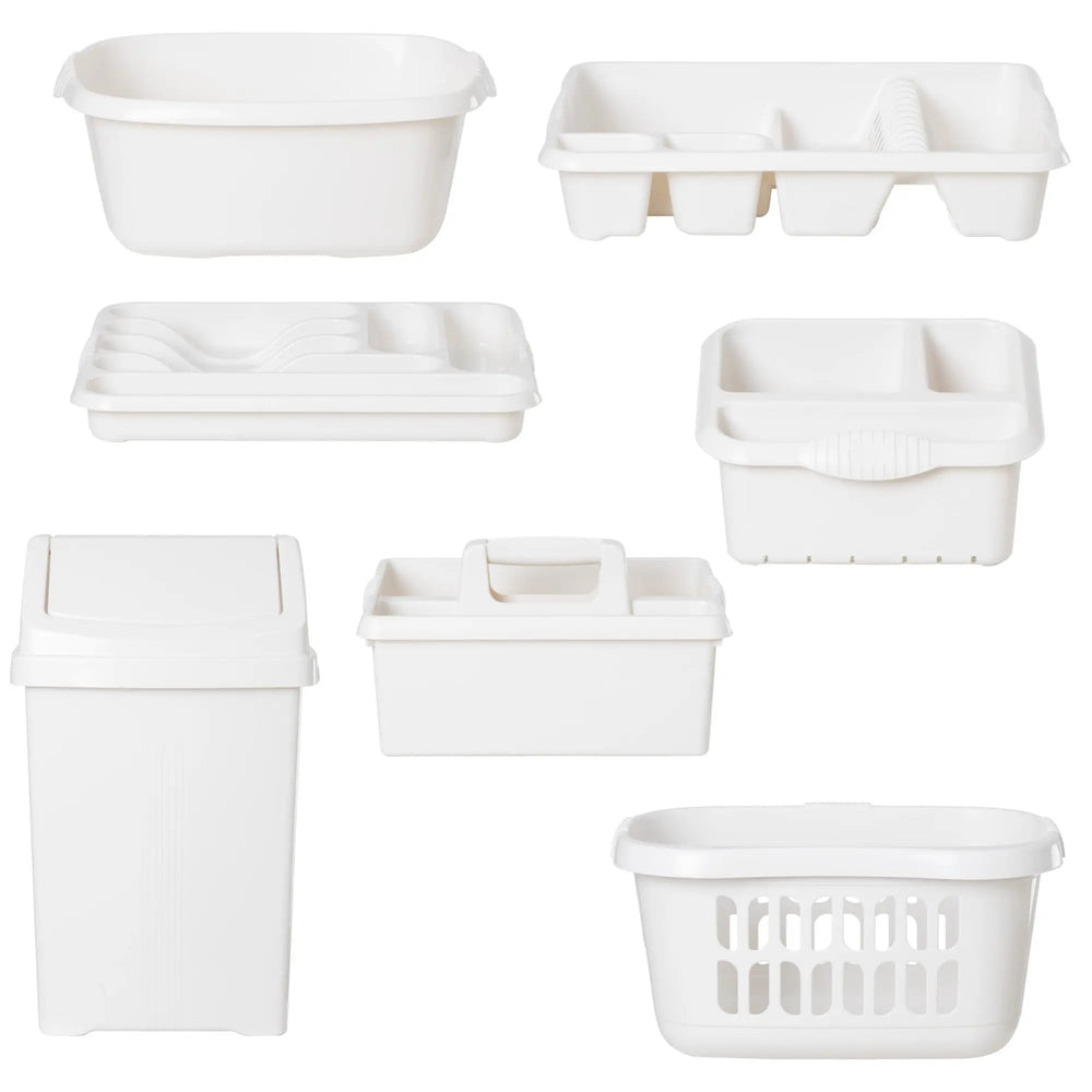 Casa Plastic 7 Piece Kitchen Set Wham Storage