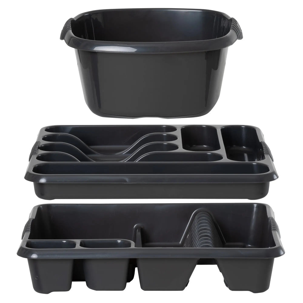 Casa Plastic 3 Piece Kitchen Set Wham Storage