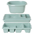 Casa Plastic 3 Piece Kitchen Set Wham Storage