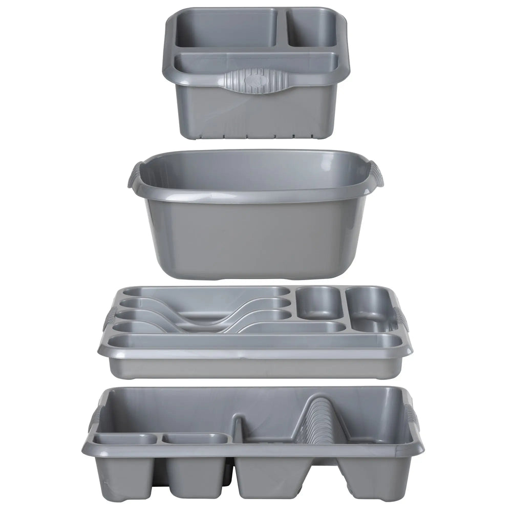 Casa Plastic 4 Piece Kitchen Set Wham Storage