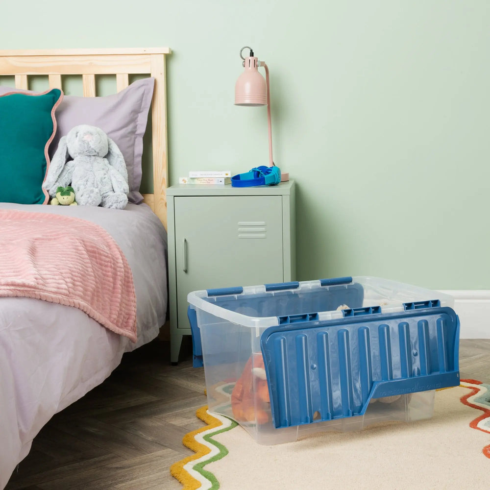 Pack of 3 - 54 Litre Croc box with Lids Wham Storage